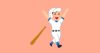 ホームランを打った野球選手
