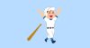 ホームランを打った野球選手