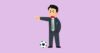 サッカーの監督のイラスト