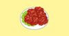 韓国料理（ヤムニョムチキン）のイラスト
