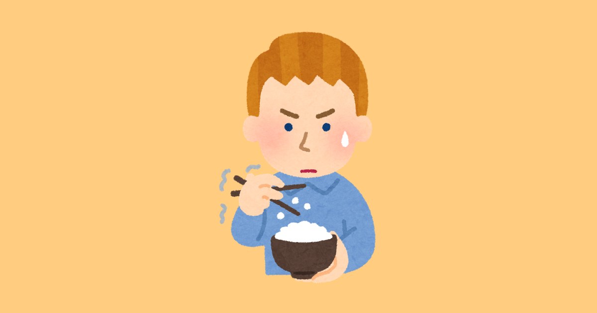 韓国料理が苦手な外国人のイラスト