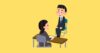 面接のイラスト(女性面接官)