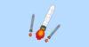 ロケット打ち上げのイラスト