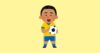 サッカー少年のイラスト