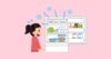 開けっ放しの冷蔵庫に気がついた人のイラスト