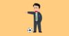 サッカーの監督のイラスト