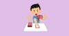 カードを出す人のイラスト（いらすとや）