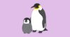 コウテイペンギンの親子のイラスト（いらすとや）
