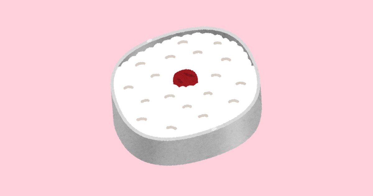 日の丸弁当のイラスト