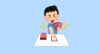 カードを出す人のイラスト（いらすとや）