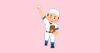 野球のピッチャーのイラスト（オーバースロー）