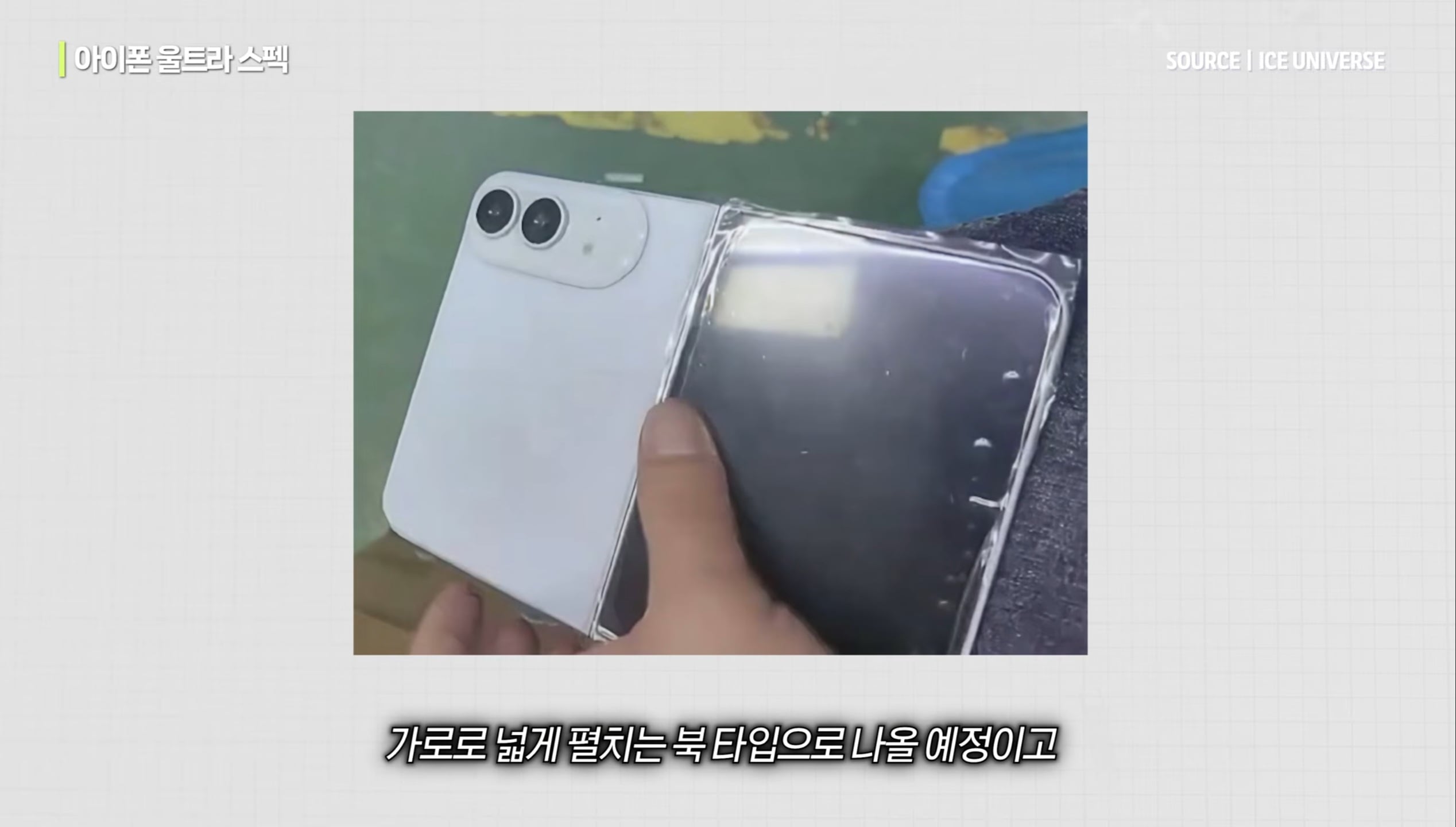 折りたたみiPhoneの予想デザイン