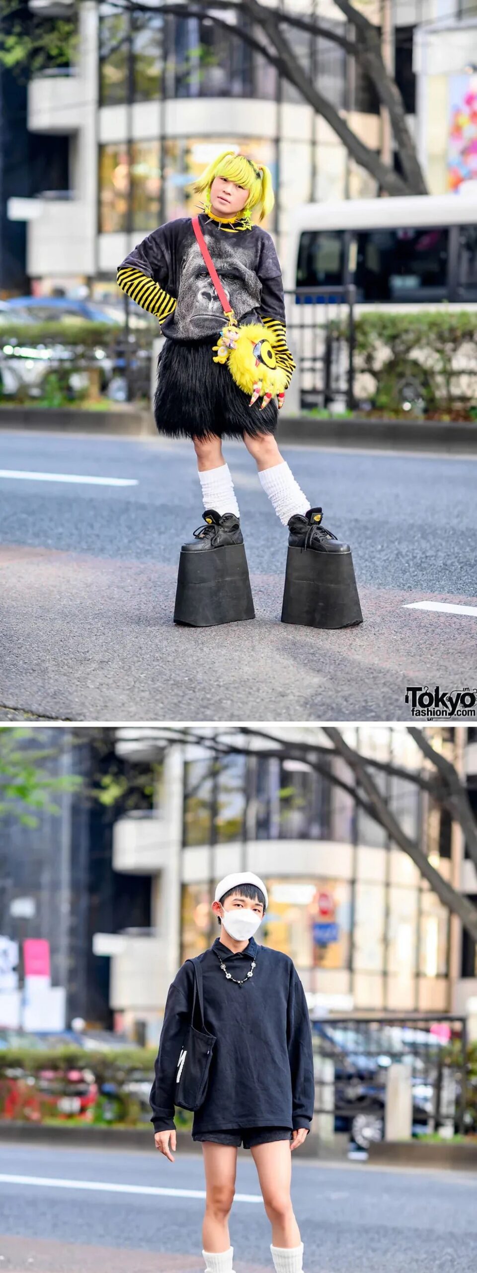原宿のストリートファッションのスナップ写真