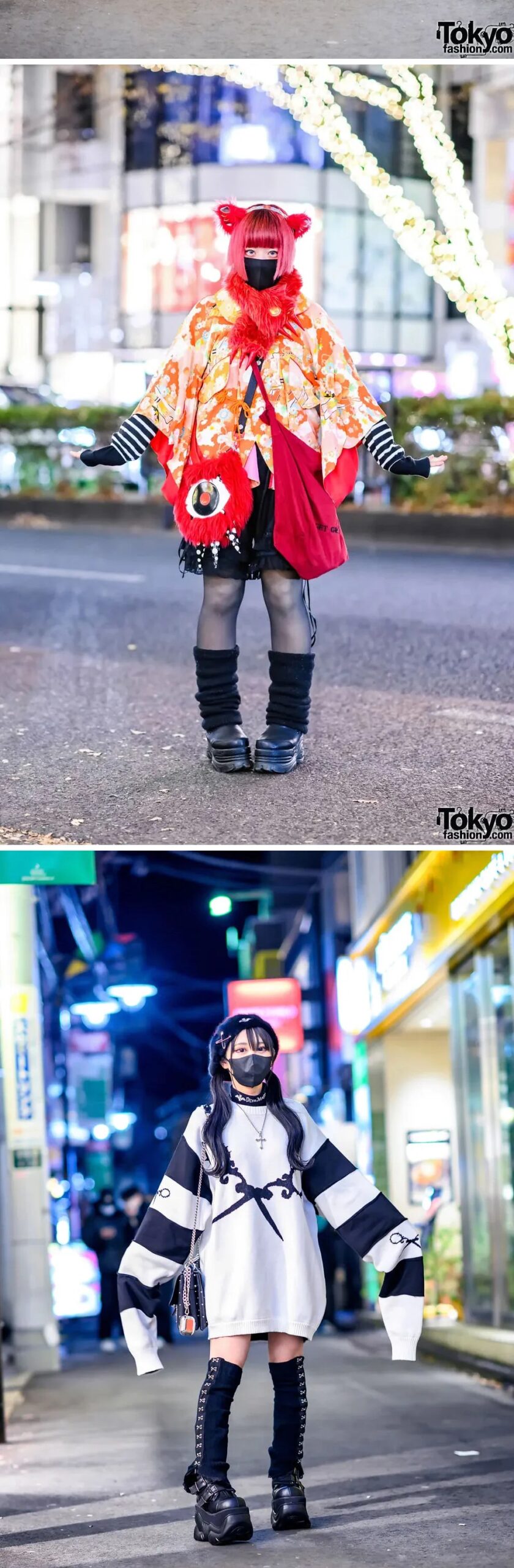 原宿のストリートファッションのスナップ写真