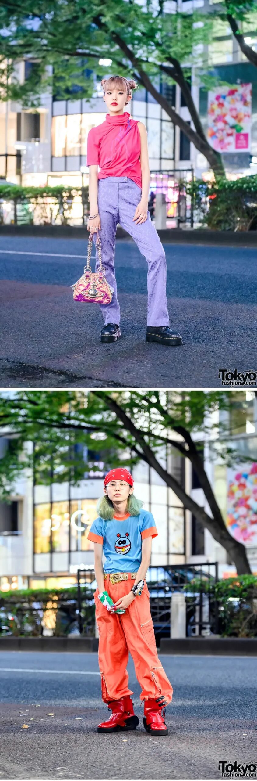 原宿のストリートファッションのスナップ写真