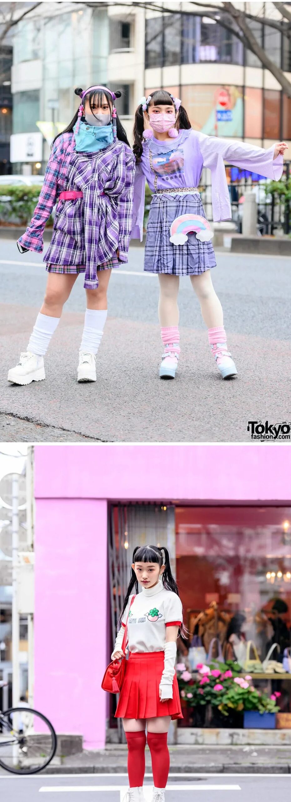 原宿のストリートファッションのスナップ写真