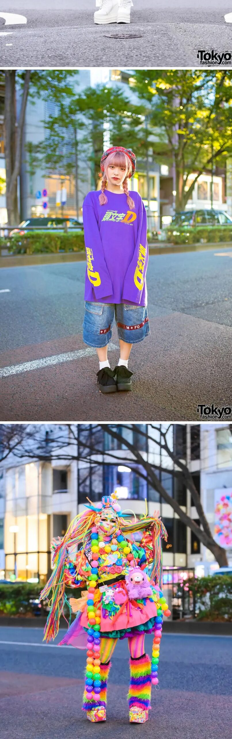 原宿のストリートファッションのスナップ写真