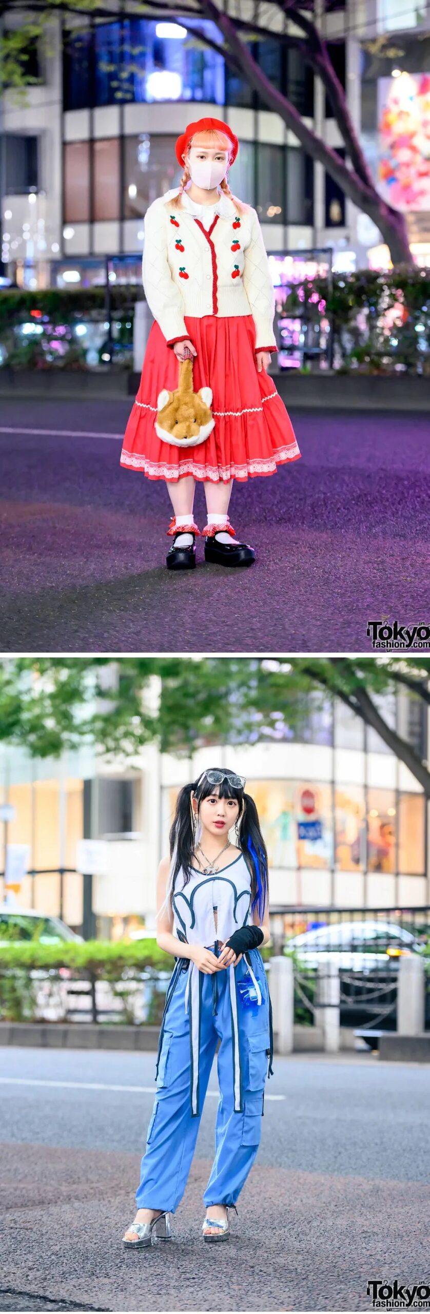 原宿のストリートファッションのスナップ写真