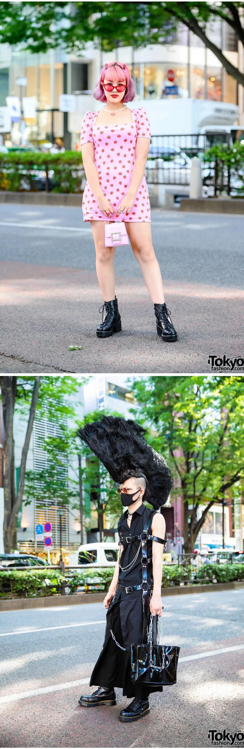 原宿のストリートファッションのスナップ写真