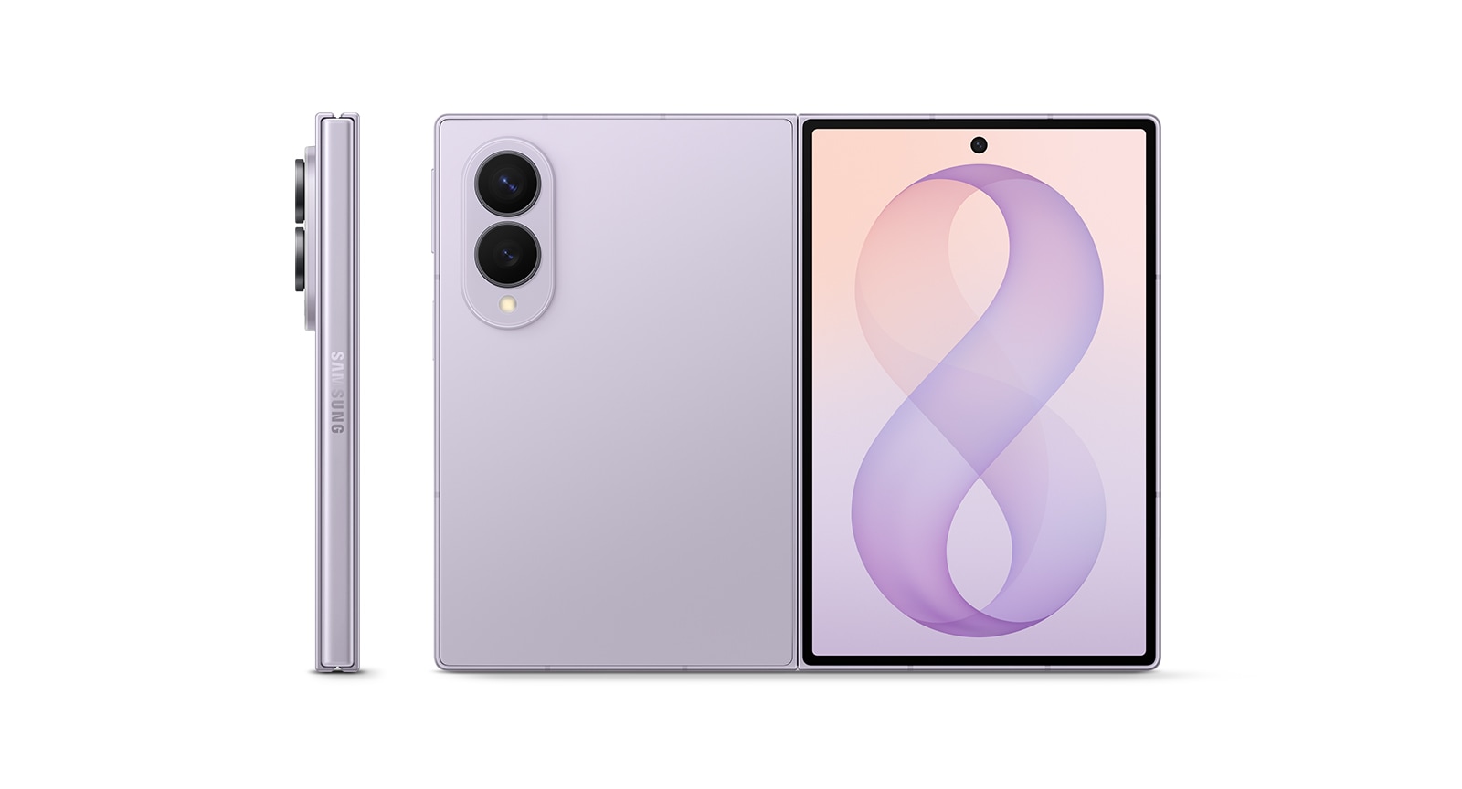 日本のSamsung公式サイトで販売されているGalaxy Z Fold8（ラベンダーカラー）