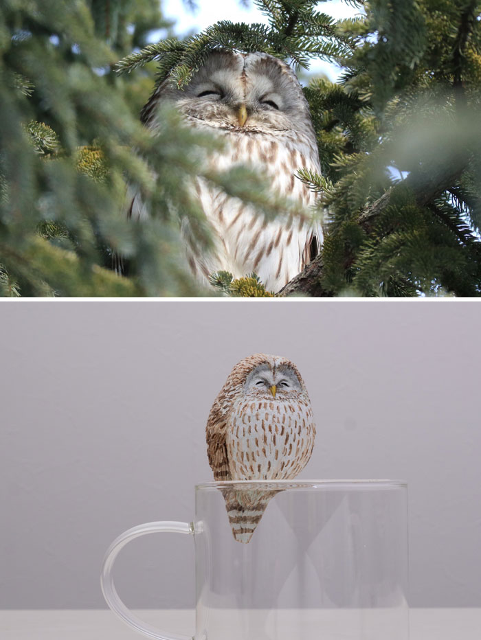フクロウのフィギュア