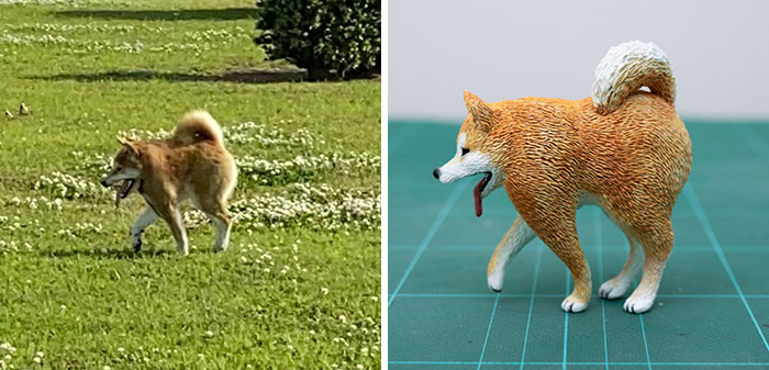 柴犬のフィギュア