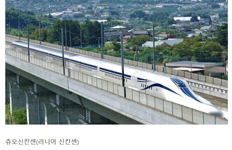 リニア中央新幹線の試験車両（出典：エフエムコリア）