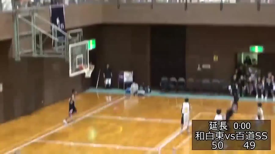 日本の小学生バスケの試合