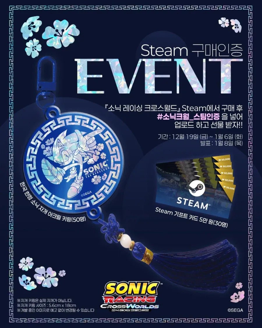 韓国向けに行われたソニックのSteam購入イベント告知