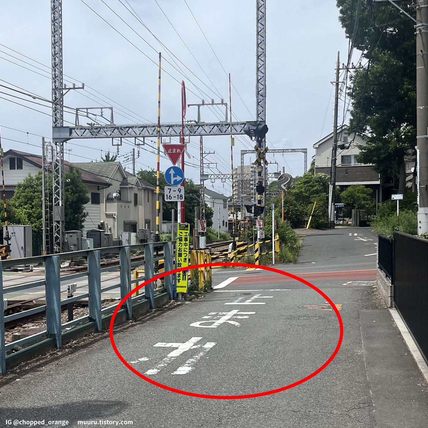 日本の道路にある「止まれ」の標示
