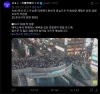 阪神優勝と道頓堀の様子を伝える投稿画像 01